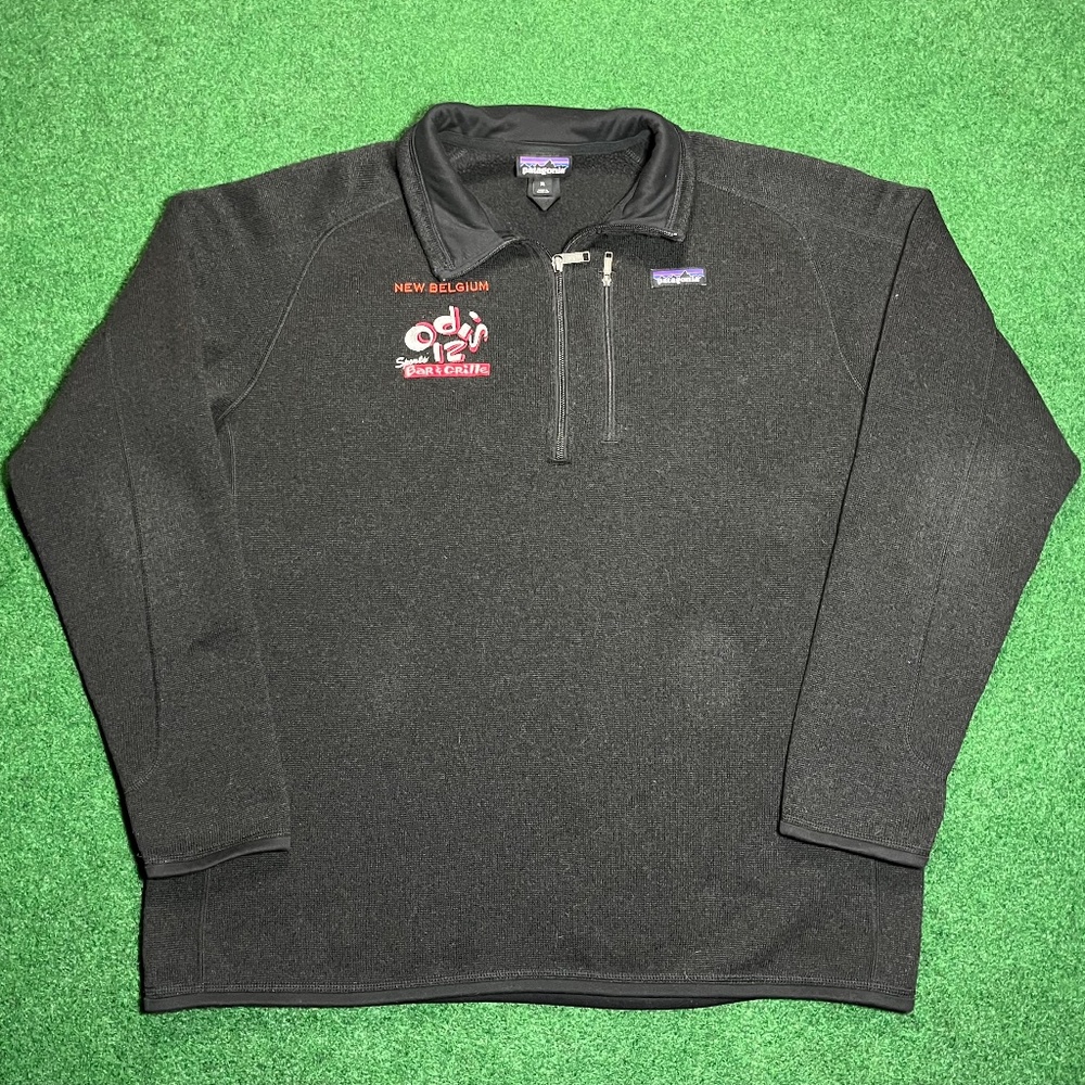 Patagonia Black Better Sweater 1/4 Zip XL Odis 12 Erie Pa Fleece Sweatshirt